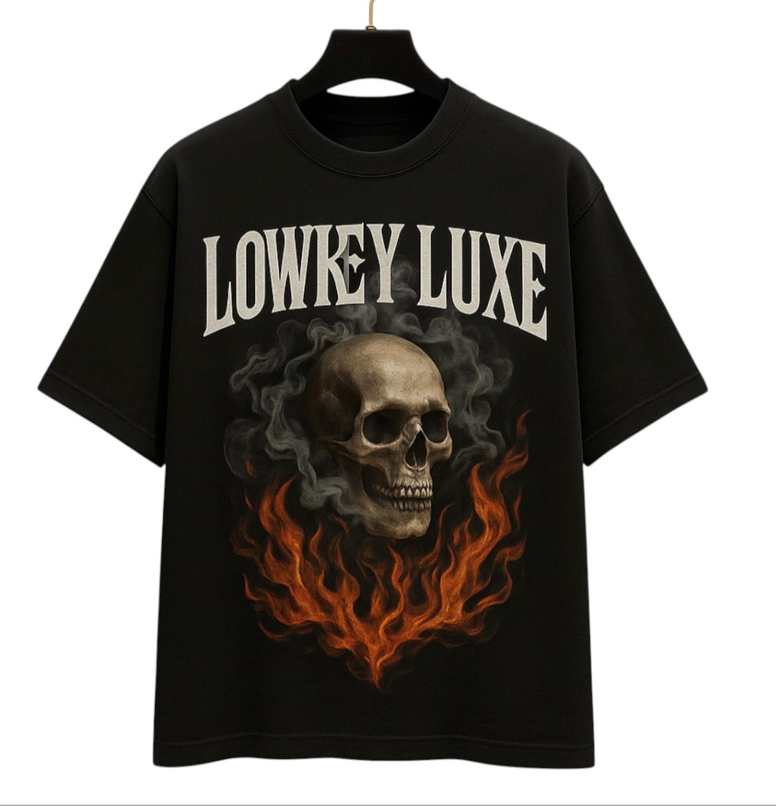 Lowkeyluxe™ Flame Skull Tee